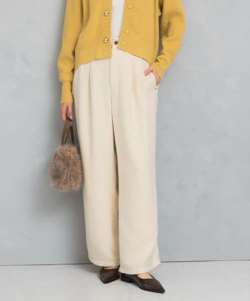 ＊＊URBAN RESEARCH ROSSO / アーバンリサーチ ロッソ その他パンツ | ツイードストレートパンツ（IVORY）