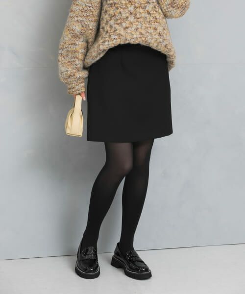 ＊＊URBAN RESEARCH ROSSO / アーバンリサーチ ロッソ スカート | バックファスナーミニスカート（black）