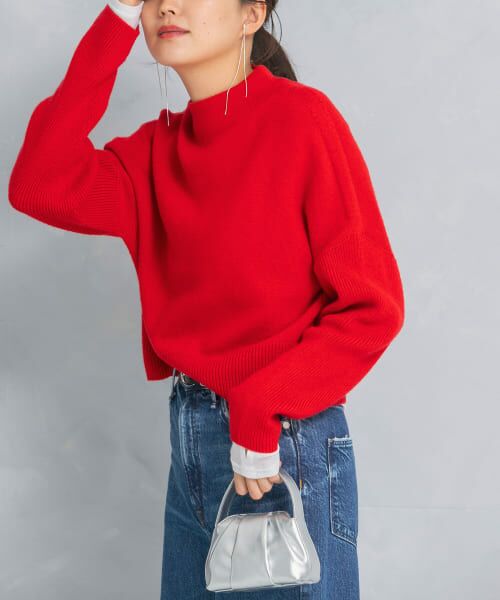 マーク&ロナ　カシミアニット 美品 M マークアンドロナ ニット カシミア セーター スカル