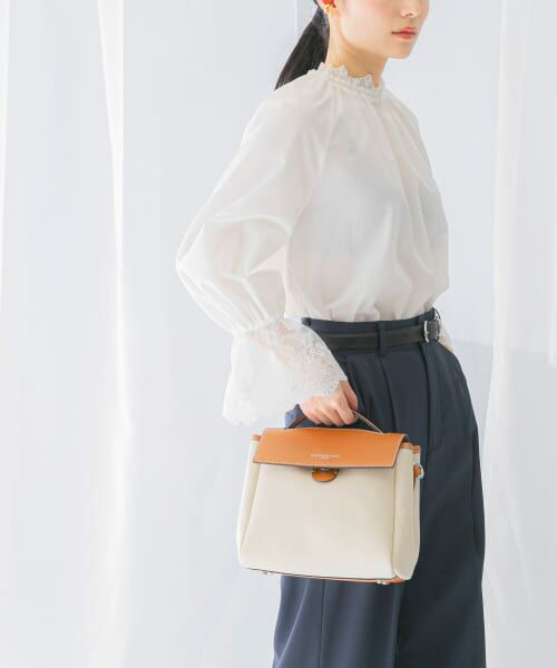セール】 ウォッシャブルハイネックレースブラウス （シャツ