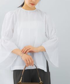 ギャザースリーブブラウス