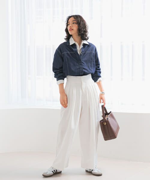 ＊＊URBAN RESEARCH ROSSO / アーバンリサーチ ロッソ その他パンツ | ライトタックパンツ（OFF WHITE）