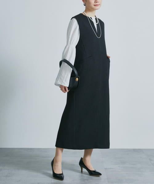 ●新品●URBAN RESEARCH レイヤードワンピース　ブラック セール】レイヤードワンピース（ワンピース）｜URBAN RESEARCH