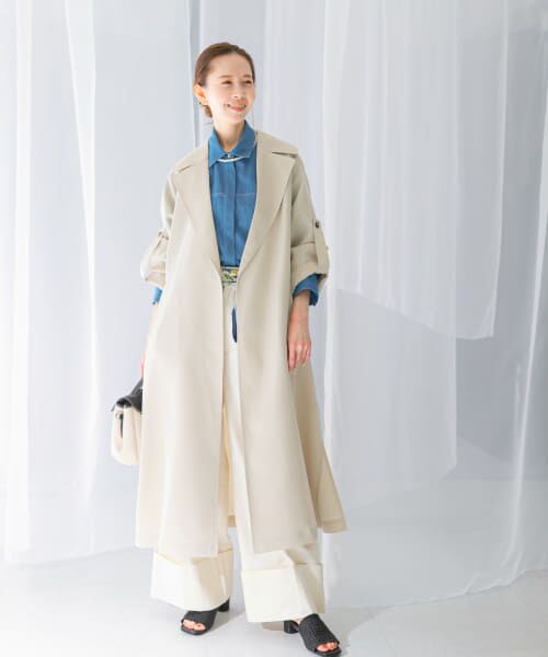 【アパレルACE】ミナペルフォネン ロングコート(ブラウン) axes femme｜バッスル風ロングコート | Rakuten Fashion(楽天