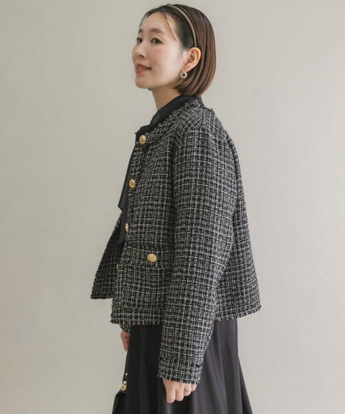 URBAN RESEARCH ROSSO ツイード ノーカラー ジャケット 楽天市場】【SALE／20%OFF】F by ROSSO ツイードノーカラー