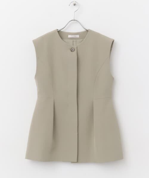 れーな0804ページ セール】 F by ROSSO ノーカラーペプラムジレ （その他アウター