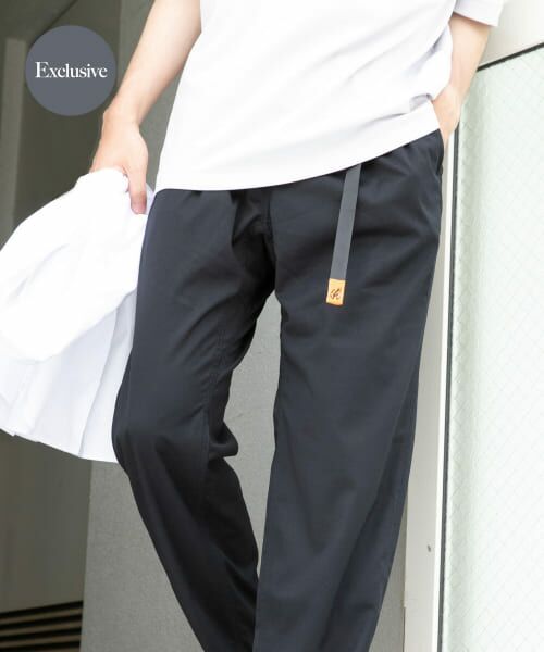 ＊＊URBAN RESEARCH ROSSO / アーバンリサーチ ロッソ その他パンツ | 『別注』Gramicci　ストレッチギャバテーパードパンツ（NAVY）