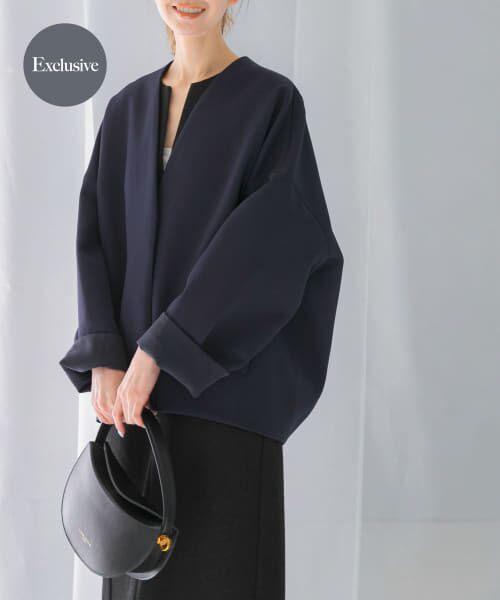 ＊＊URBAN RESEARCH ROSSO / アーバンリサーチ ロッソ その他アウター | 『一部別注カラー』ELENDEEK　FORM SHORT COAT（別注NAVY）