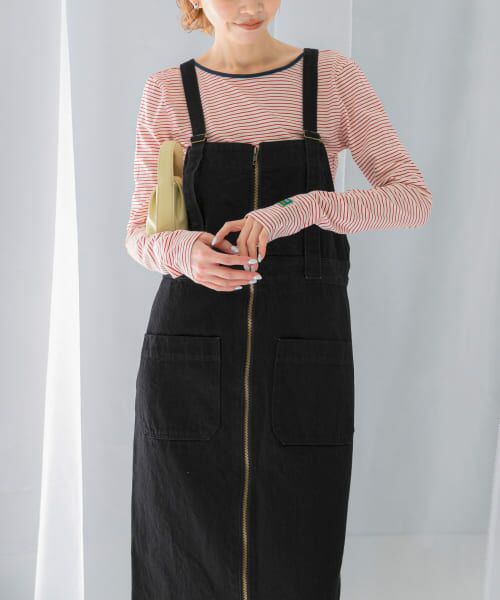 ROSSO 【別注】Leeサロペットスカート Lee（リー）の「『別注』Lee×ROSSO FRONT ZIP JUMPER SKIRT