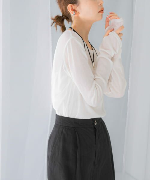 ＊＊URBAN RESEARCH ROSSO / アーバンリサーチ ロッソ Tシャツ | シアーテレコカットソー（off）