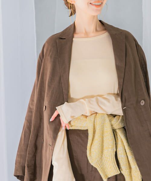 ＊＊URBAN RESEARCH ROSSO / アーバンリサーチ ロッソ Tシャツ | シアーテレコカットソー（cream）