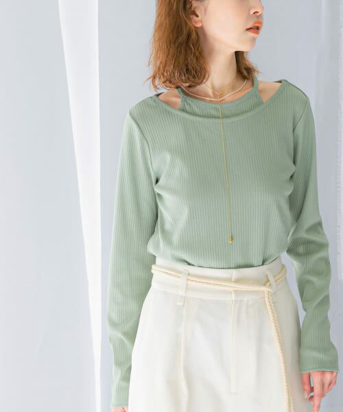 ＊＊URBAN RESEARCH ROSSO / アーバンリサーチ ロッソ Tシャツ | レイヤードデザインカットソー（MINT）