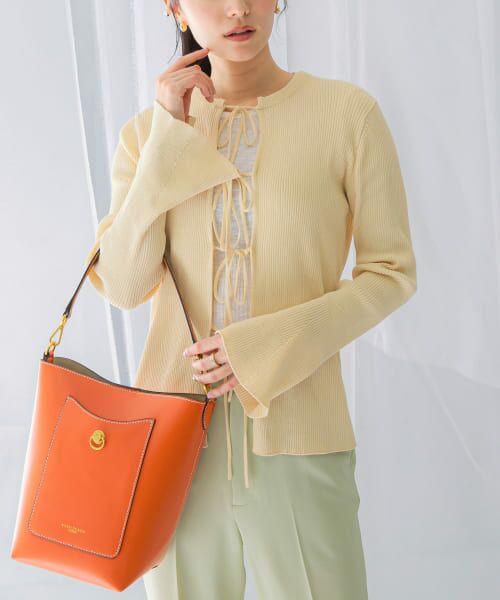 ＊＊URBAN RESEARCH ROSSO / アーバンリサーチ ロッソ カーディガン・ボレロ | リボンデザインカーディガン（beige）