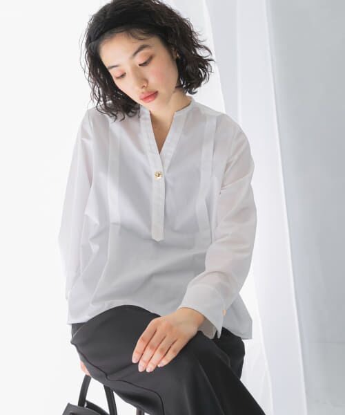 ＊＊URBAN RESEARCH ROSSO / アーバンリサーチ ロッソ シャツ・ブラウス | ウォッシャブルデザインシャツブラウス（WHITE）