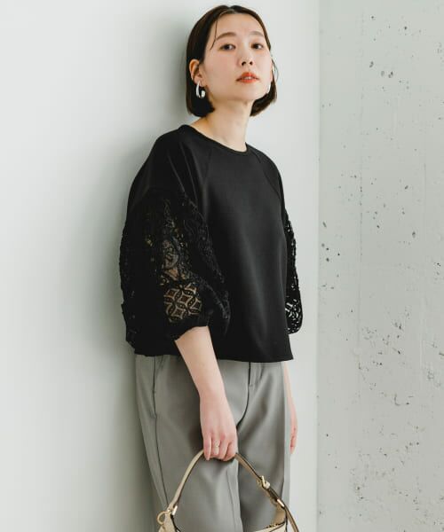 セール】 F by ROSSO コードレースドッキングブラウス （シャツ