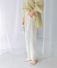 レースワイドパンツ