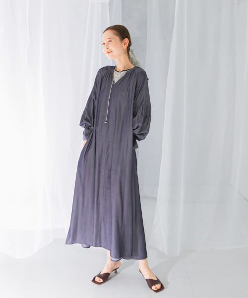 美品 URBAN RESEARCH ROSSO　ロングデニムワンピース URBAN RESEARCH ROSSO（ロングワンピース/マキシワンピース）の