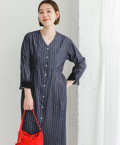 F by ROSSO　ストライプデニムワンピース