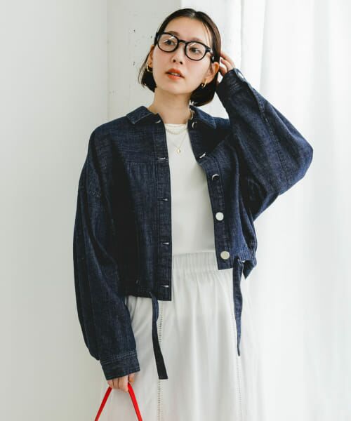 ＊＊URBAN RESEARCH ROSSO / アーバンリサーチ ロッソ Gジャン・デニムジャケット | F by ROSSO　デニムショートジャケット（INDIGO）