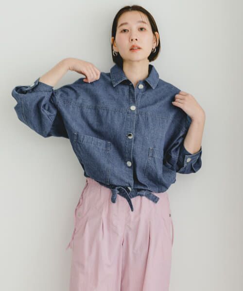 ＊＊URBAN RESEARCH ROSSO / アーバンリサーチ ロッソ Gジャン・デニムジャケット | F by ROSSO　デニムショートジャケット（L/INDIGO）