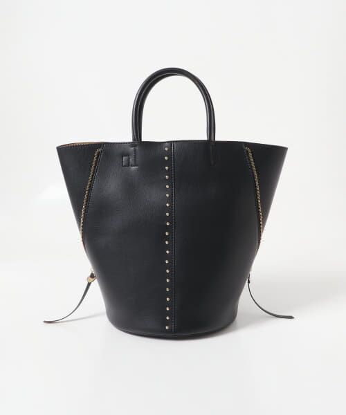 ＊＊URBAN RESEARCH ROSSO / アーバンリサーチ ロッソ トートバッグ | サイドジップバケットバッグ（BLACK）