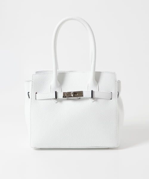 ＊＊URBAN RESEARCH ROSSO / アーバンリサーチ ロッソ ハンドバッグ | AULENTTI　ベルト付きBAG（BIANCO）