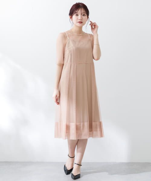 ＊＊URBAN RESEARCH ROSSO / アーバンリサーチ ロッソ ドレス | kaene　シャンブレーキャミドッキングドレス(sh)（orange）