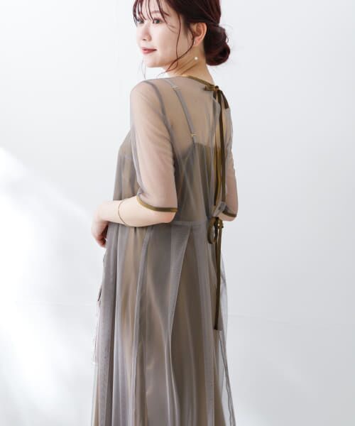 【URBAN RESERCH】パーティドレス【KAENE】 アーバンリサーチ ロッソ URBAN RESEARCH ROSSO kaene 配色