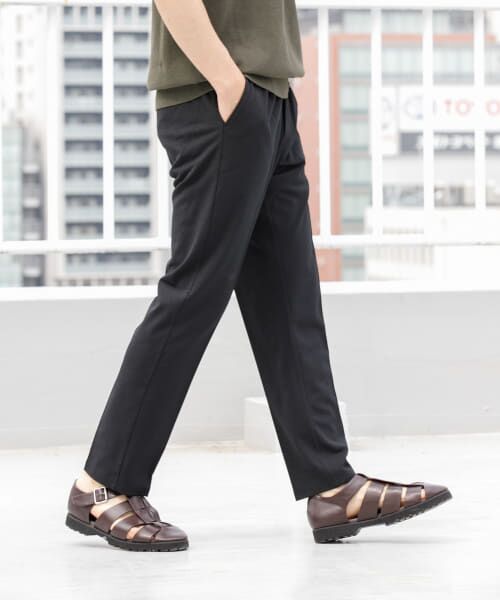 ＊＊URBAN RESEARCH ROSSO / アーバンリサーチ ロッソ その他パンツ | 『セットアップ対応/XLサイズあり』コンフォータブルドライイージースラックス（BLACK）