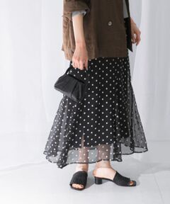 フラワー刺繍スカート