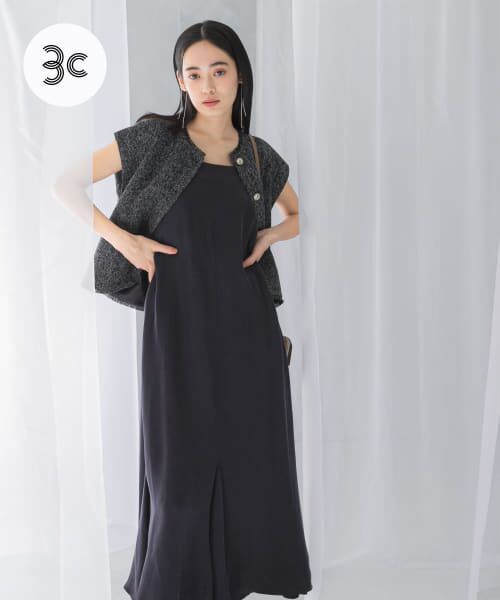 ＊＊URBAN RESEARCH ROSSO / アーバンリサーチ ロッソ ワンピース | 2WAYキュプラキャミワンピース（navy）