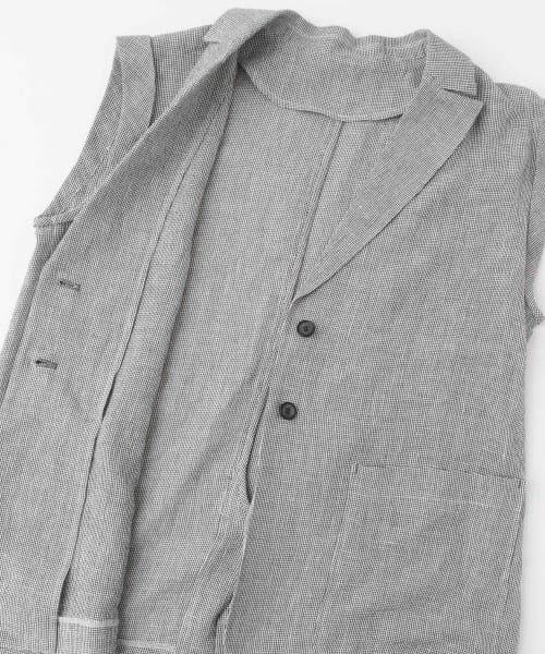 【美品】ユルタオ ◡̈ ベスト　リネン混 美品】ユルタオ ◡̈ ベスト リネン混