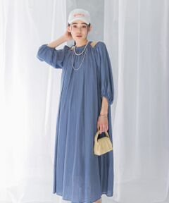 リネンライク2wayオフショルワンピース