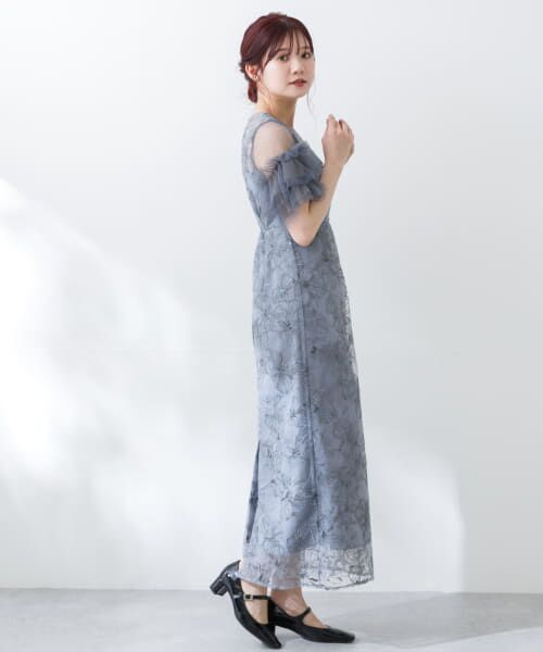 セール】 スパンコールレース刺繍ドレス （ドレス）｜＊＊URBAN
