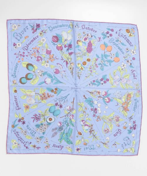 ＊＊URBAN RESEARCH ROSSO / アーバンリサーチ ロッソ バンダナ・スカーフ | manipuri　65シーズナルフルーツ（45blue）