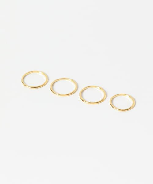 ＊＊URBAN RESEARCH ROSSO / アーバンリサーチ ロッソ リング | Lapuis　SV925 Four SET リングB（ゴールド）