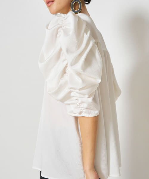 ＊＊URBAN RESEARCH ROSSO / アーバンリサーチ ロッソ シャツ・ブラウス | Mewl　ボリュームパフスリーブブラウス（WHITE）