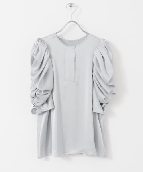 ＊＊URBAN RESEARCH ROSSO / アーバンリサーチ ロッソ シャツ・ブラウス | Mewl　ボリュームパフスリーブブラウス（LGRAY）