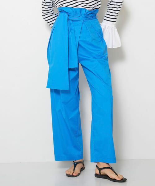 ＊＊URBAN RESEARCH ROSSO / アーバンリサーチ ロッソ その他パンツ | Mewl　BIGリボンバレルパンツ（BLUE）