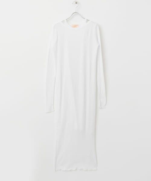 ＊＊URBAN RESEARCH ROSSO / アーバンリサーチ ロッソ ワンピース | CaRouseLamBRa　LONG-SLEEVE DRESS PACK（WHITE）