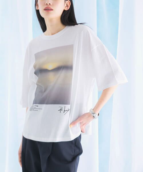 ＊＊URBAN RESEARCH ROSSO / アーバンリサーチ ロッソ Tシャツ | CHIGNON　Photo T-shirts（WHITE）