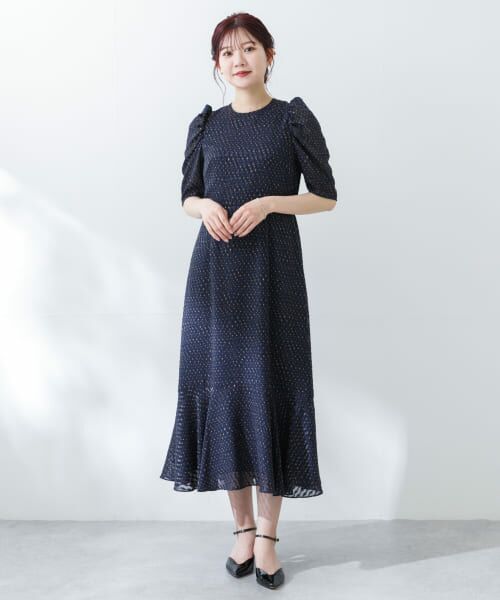セール】 『別注』Chaco×ROSSO カットジャガードドレス （ドレス