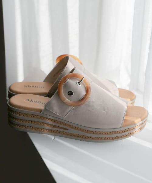 ＊＊URBAN RESEARCH ROSSO / アーバンリサーチ ロッソ サンダル | Mollini　サボサンダル（ALMOND）