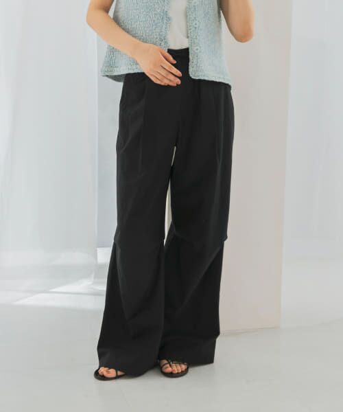 ＊＊URBAN RESEARCH ROSSO / アーバンリサーチ ロッソ その他パンツ | le　COTTON PARACHUTE PANTS（BLACK）