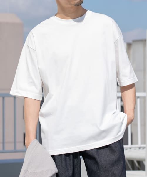 ＊＊URBAN RESEARCH ROSSO / アーバンリサーチ ロッソ Tシャツ | 『接触冷感』『XLサイズあり』Cool TouchシルケットTシャツ（WHITE）