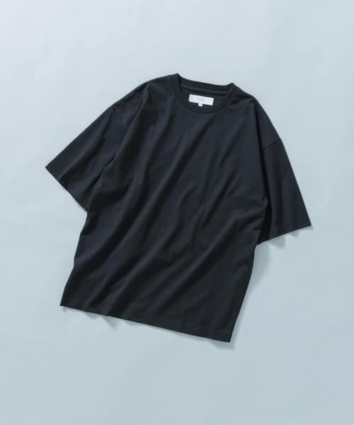 ＊＊URBAN RESEARCH ROSSO / アーバンリサーチ ロッソ Tシャツ | 『接触冷感』『XLサイズあり』Cool TouchシルケットTシャツ（BLACK）