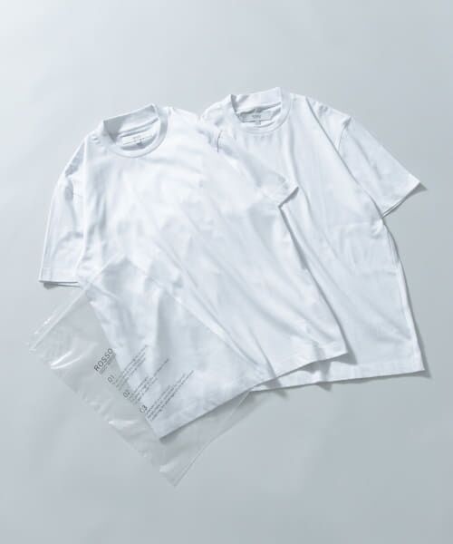 ＊＊URBAN RESEARCH ROSSO / アーバンリサーチ ロッソ Tシャツ | 『WEB限定』『XLサイズあり』吸湿速乾 2PACK T-SHIRTS（WHTxWHT）