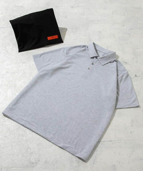 ＊＊URBAN RESEARCH ROSSO / アーバンリサーチ ロッソ ポロシャツ | 『XLサイズあり』ハイパフォーマンス鹿の子ポロシャツ（GRAY）