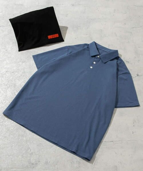 ＊＊URBAN RESEARCH ROSSO / アーバンリサーチ ロッソ ポロシャツ | 『XLサイズあり』ハイパフォーマンス鹿の子ポロシャツ（BLUE GRAY）