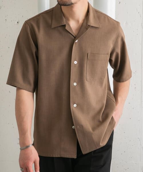 ROSSO 半袖シャツ ベージュ URBAN RESEARCH ROSSO WOMEN」 半袖ブラウス FREE ベージュ